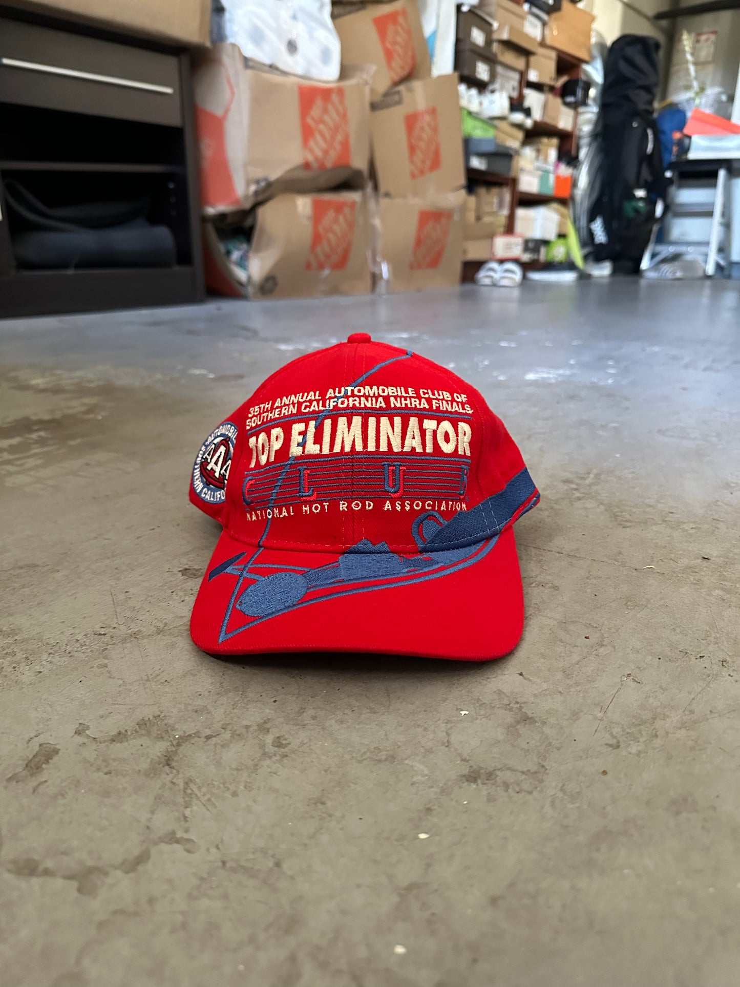 Vintage 1999 Red NHRA Members Only Hat