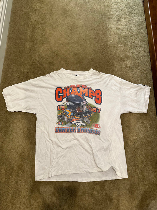 1997 Denver Broncos Superbowl Tee XXL