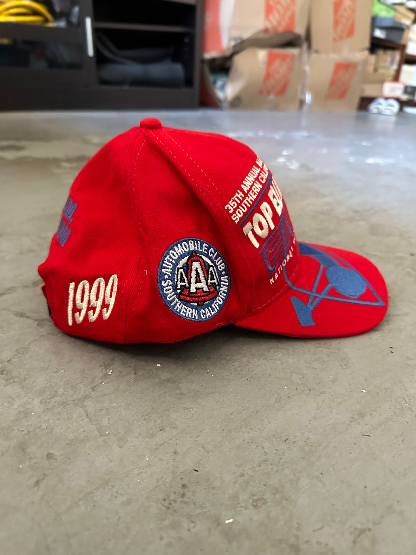 Vintage 1999 Red NHRA Members Only Hat